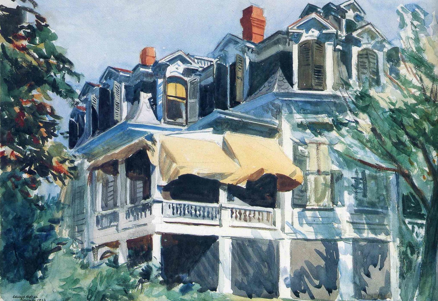 Click to Enlarge-Esc to Close ArtWork1/Famous Painters/Edward Hopper wc-4.jpg